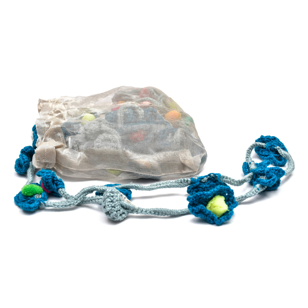 Crochet Flower Fairy Lights Design station