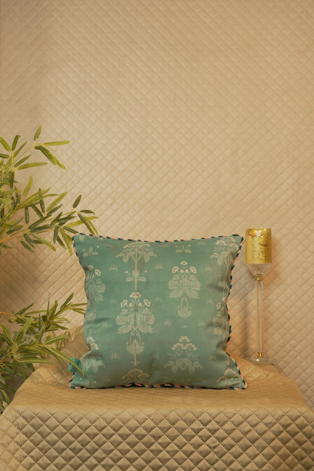 Chinoserie Peacock  Embroidery Cushion Cover