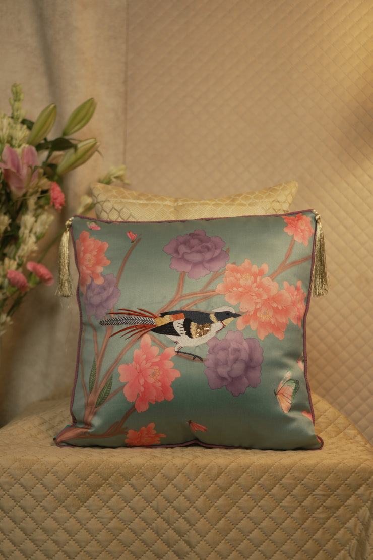 Chinoiserie Bird cushion