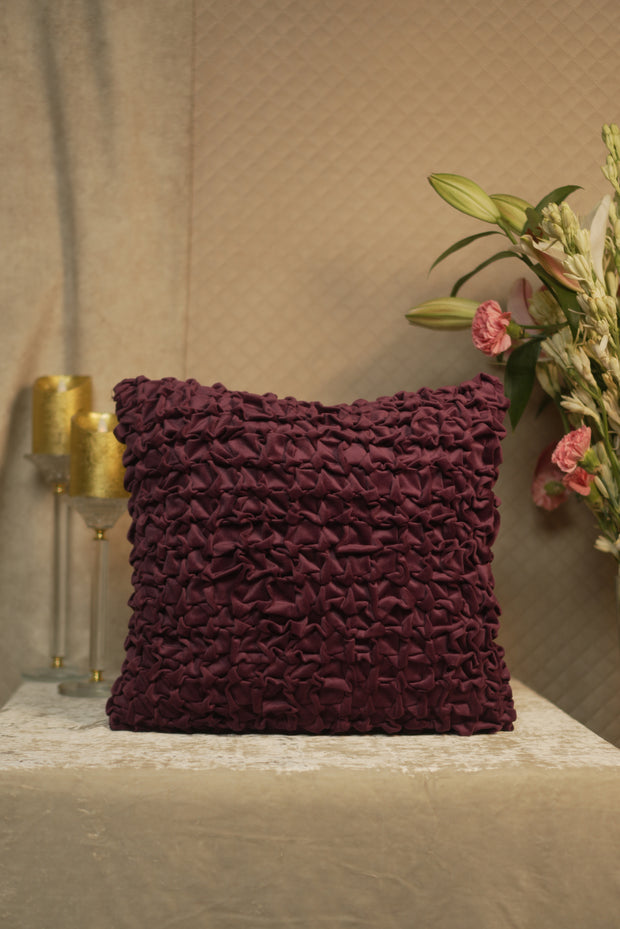 Purple Smocking cushion