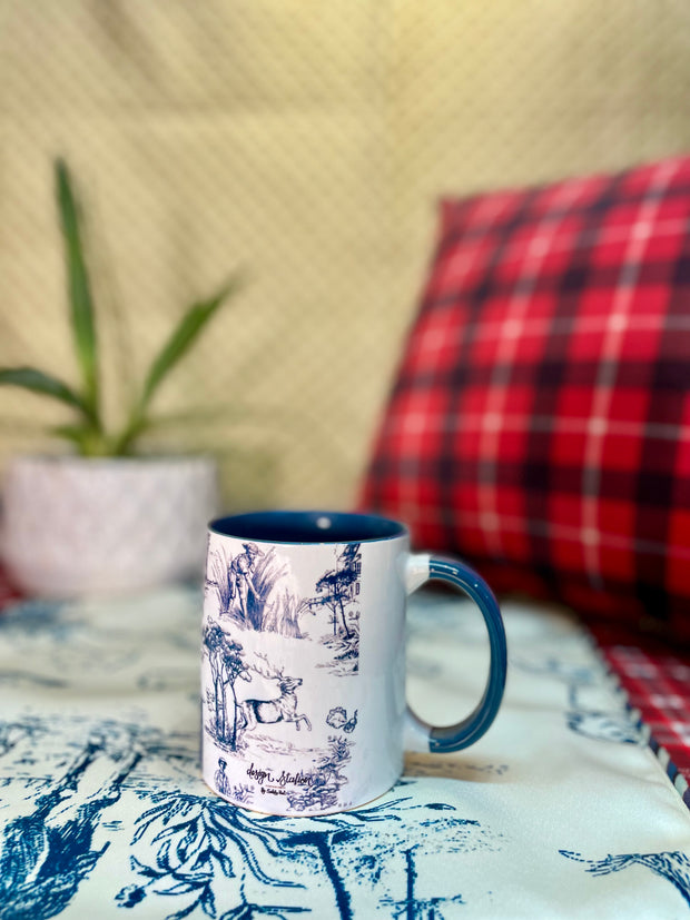 Blue garden toyle mugs