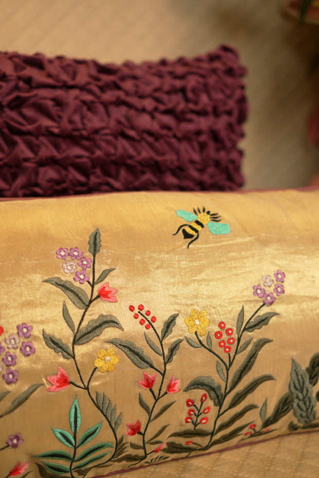 Gulmohar Embroidered cushion
