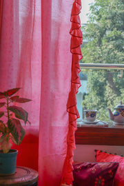 Tone on Tone Coral Curtains