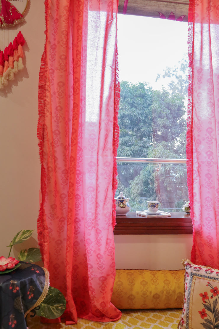 Tone on Tone Gulab Curtains