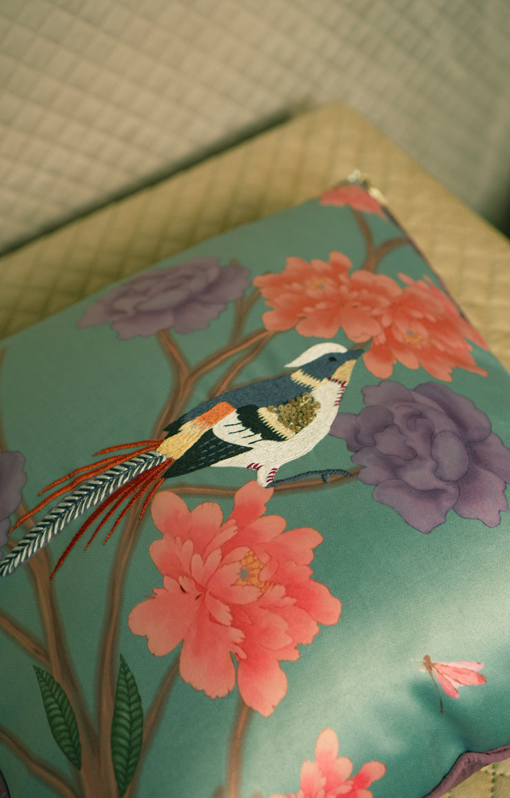 Chinoiserie Bird cushion