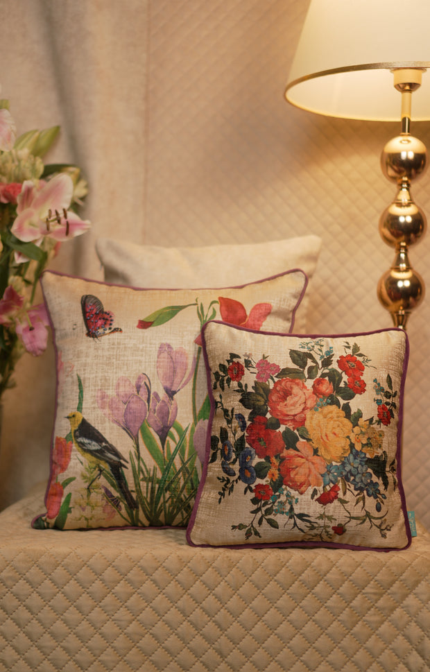 French flower bouquet Cushion Cover