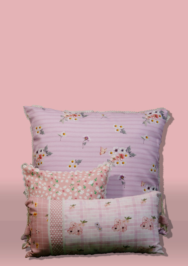 Lilac Striped cushion