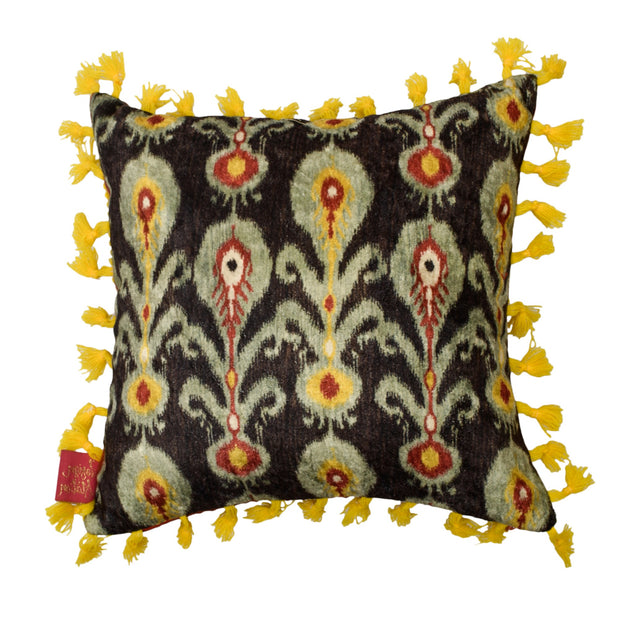 Ikat Floret Cushion Cover