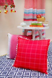 Candy checkered cushion cover