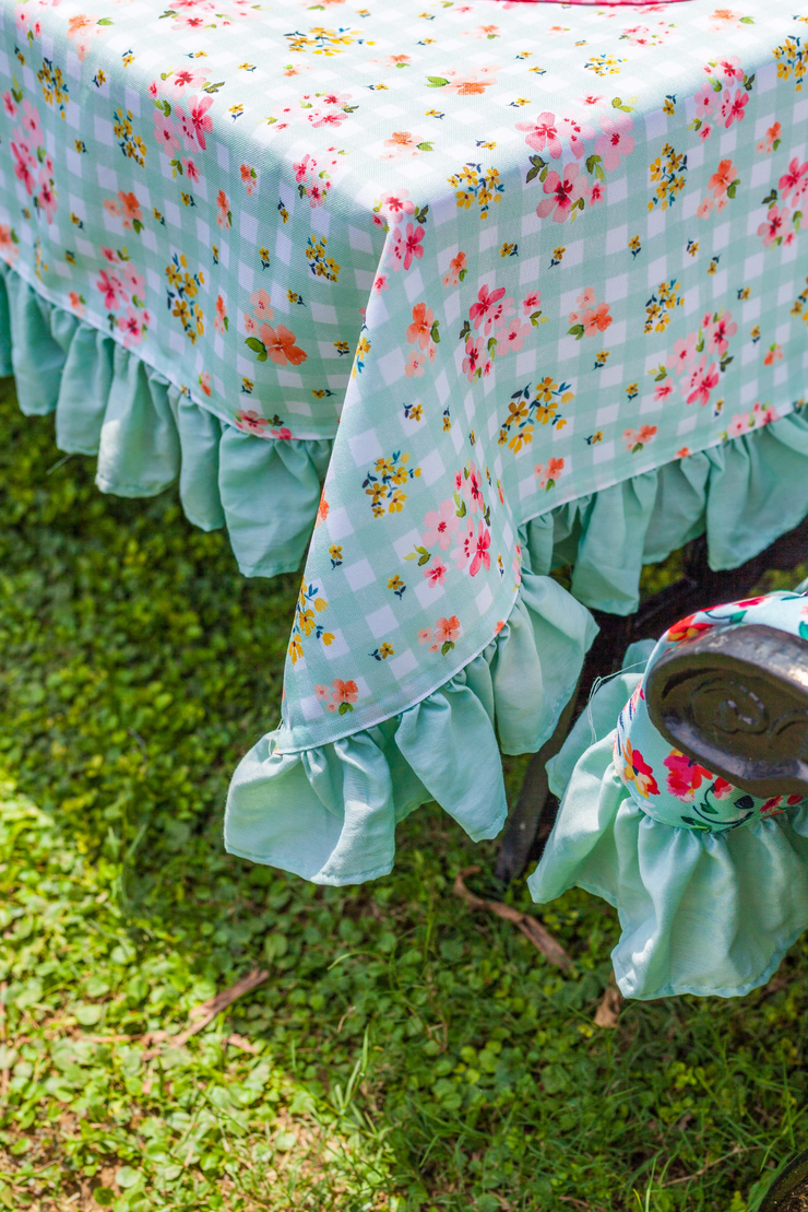 Multichecks flora table cover