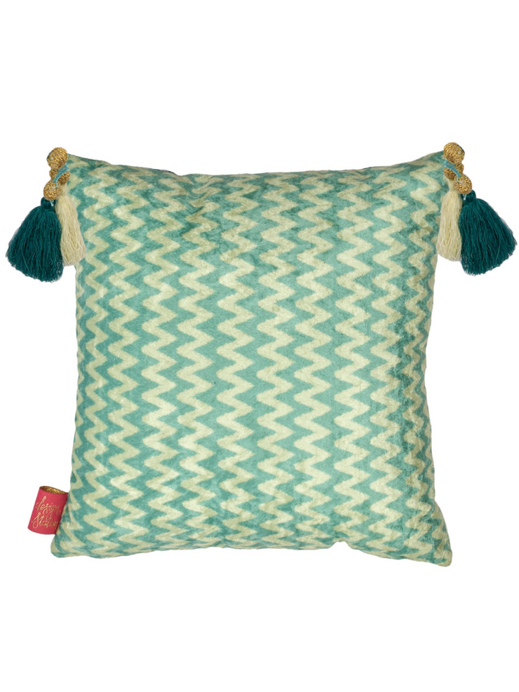 Ikat Polka and Chevron Cushion Cover