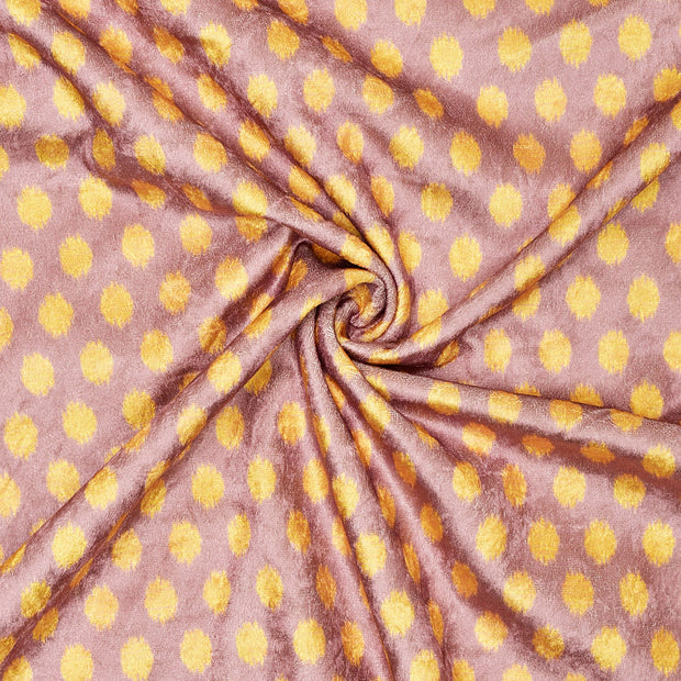 Lilac Ocher Polka Fabric