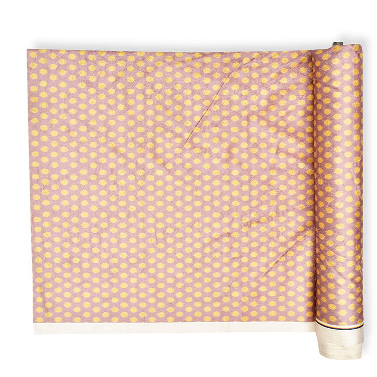 Lilac Ocher Polka Fabric