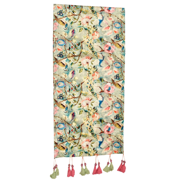 Peacock Paradise Table Runner