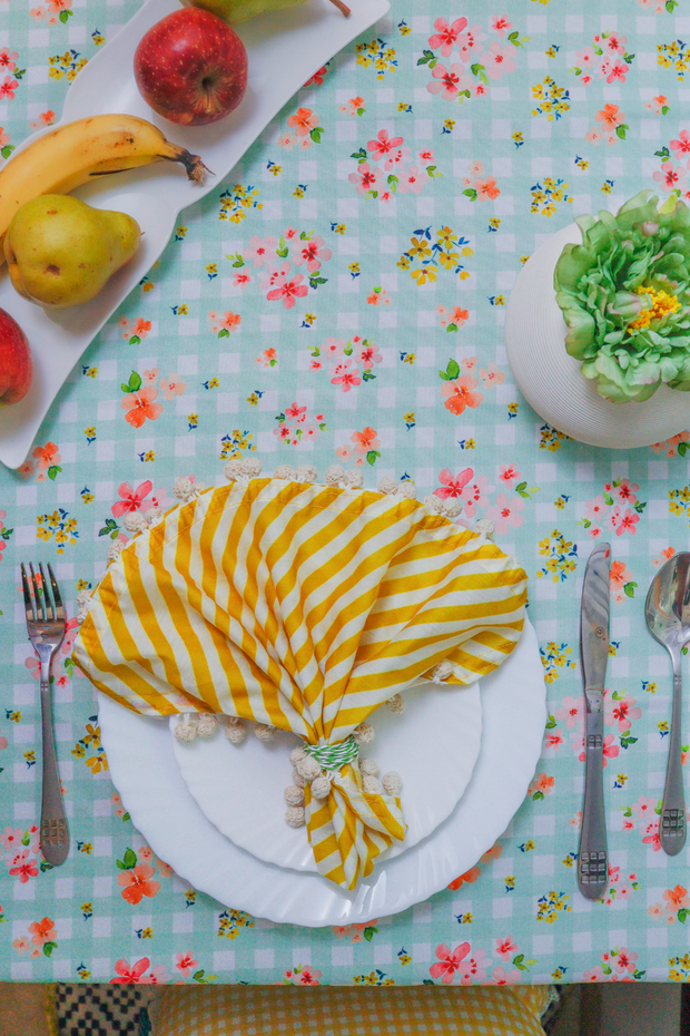 Sunshine stripe table napkin