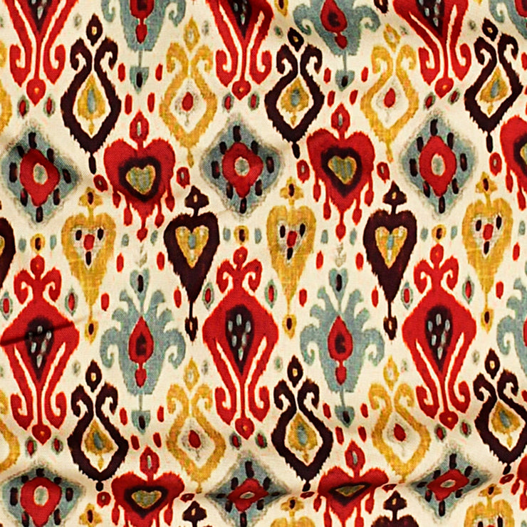 Multicolor Ikkat Print Fabric