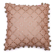 Sequins Cushion Cover Peach