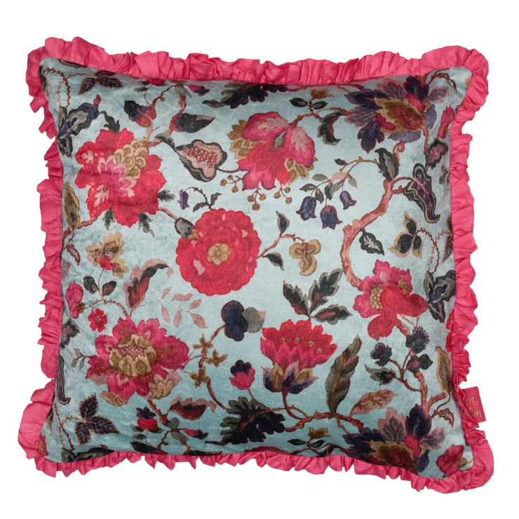 Pink Chintz Cushion Cover