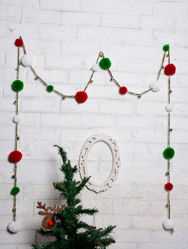 Christmas Pompom Hangings