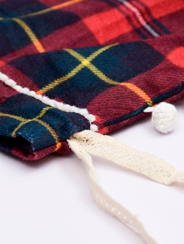 Gingham Tartan Gift cum Storage Bag