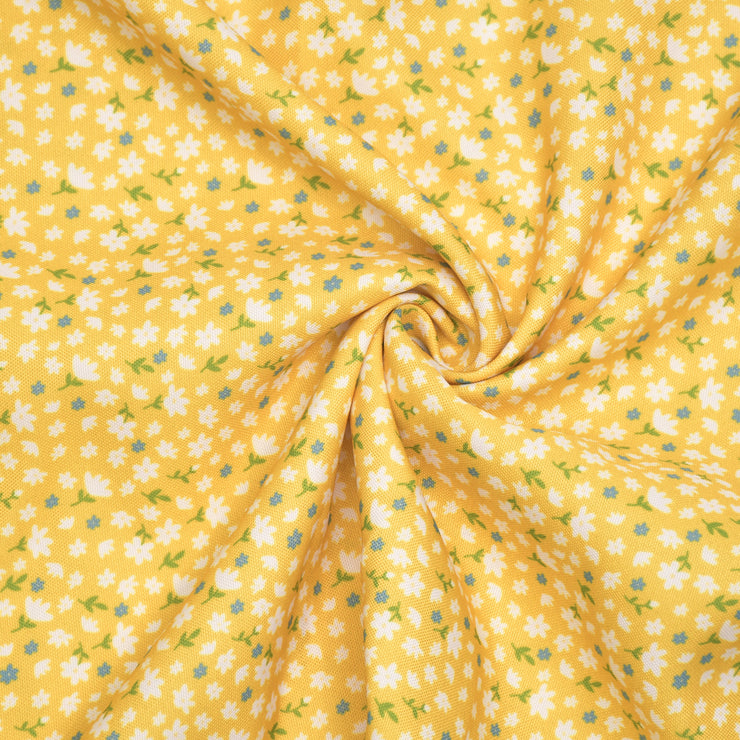 Yellow ditsy fabric