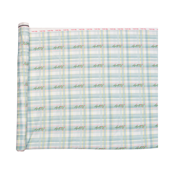 Teal Bail Plaid Fabric