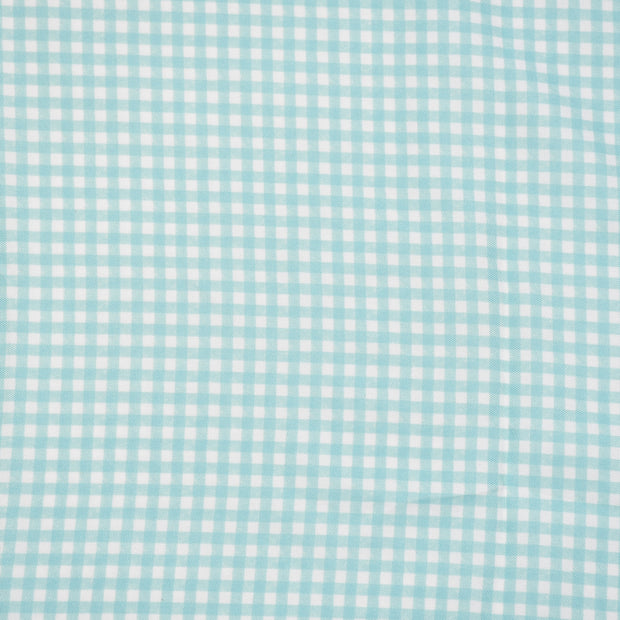 Ice Blue Gingham Fabric