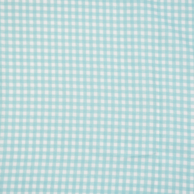 Ice Blue Gingham Fabric