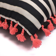 Black and White Stripes Cushion Cover