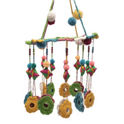 Floral crocheted hanging