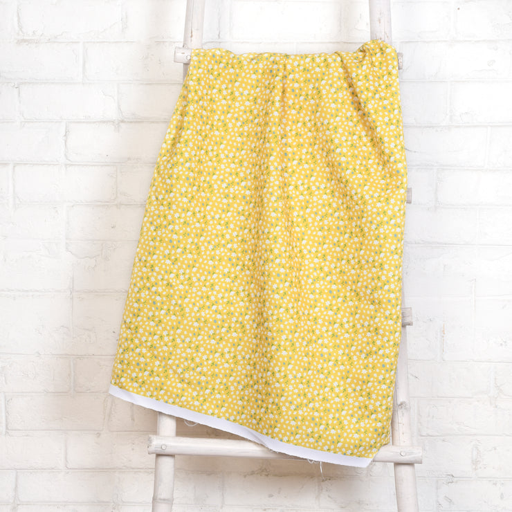 Yellow ditsy fabric