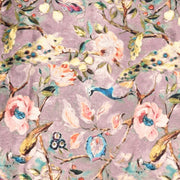 Lilac Peacock Print Fabric