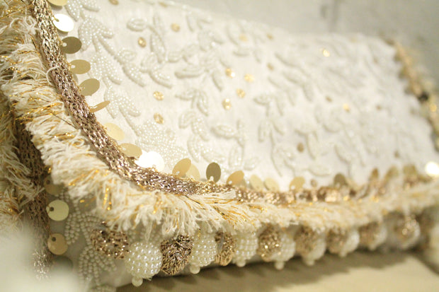 Pearl Embroidered Clutch