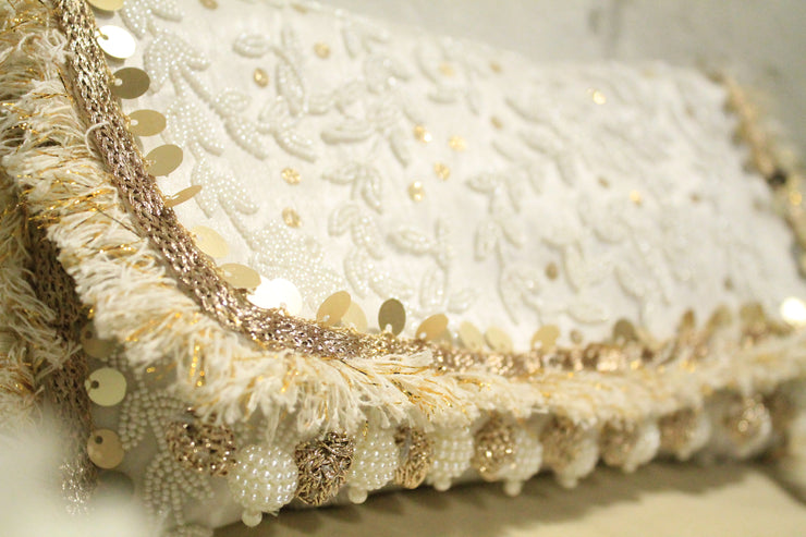 Pearl Embroidered Clutch