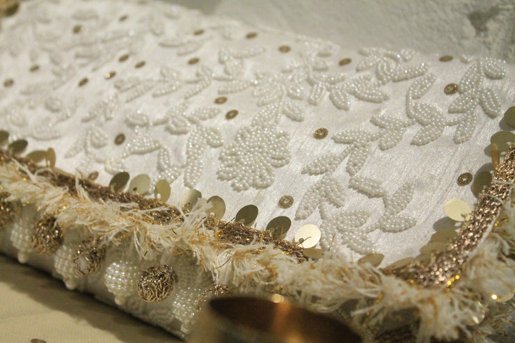 Pearl Embroidered Clutch