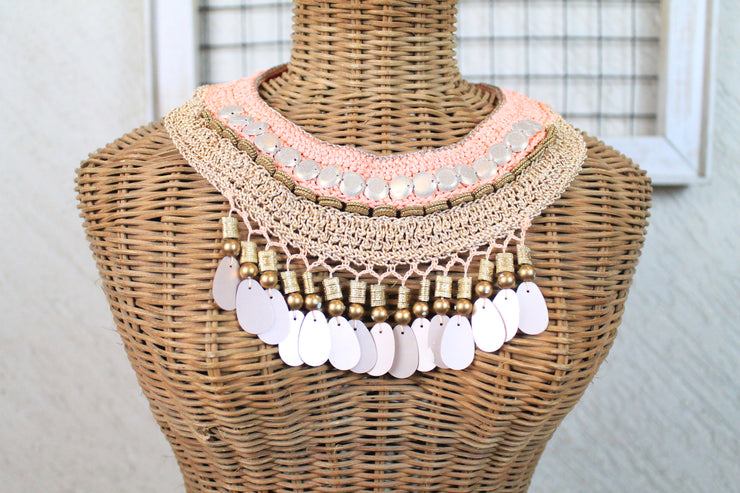 Blush Handcrafted Neckpiece