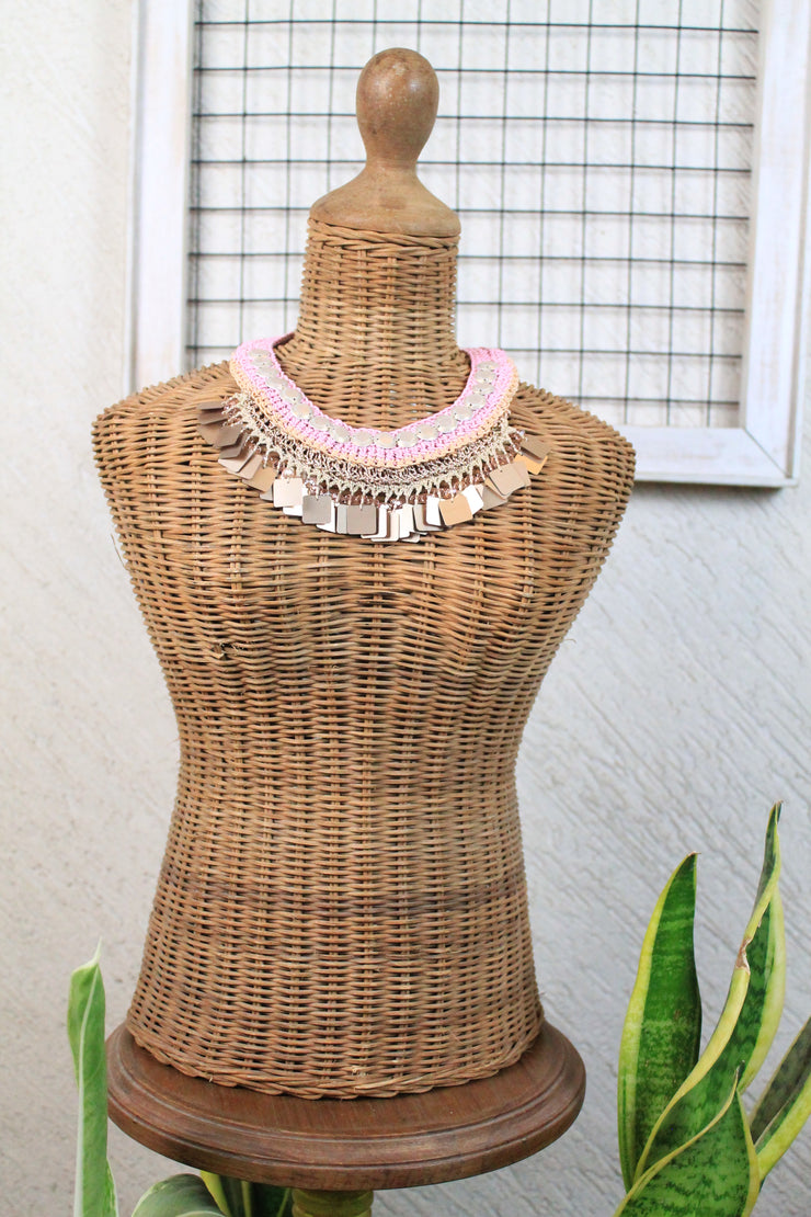 Soft Pink Handcrafted Neckpiece