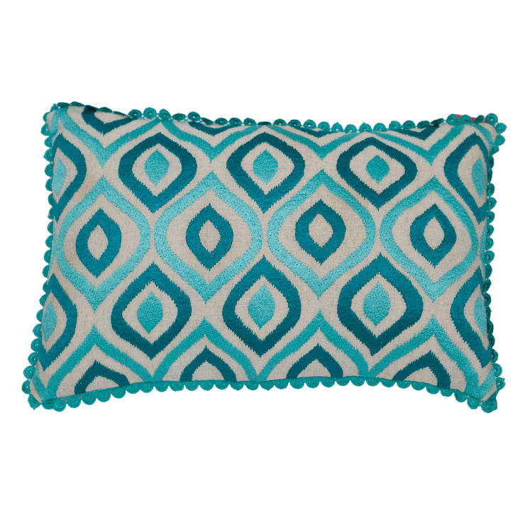 Aari Embroidered Lumbar Cushion Cover