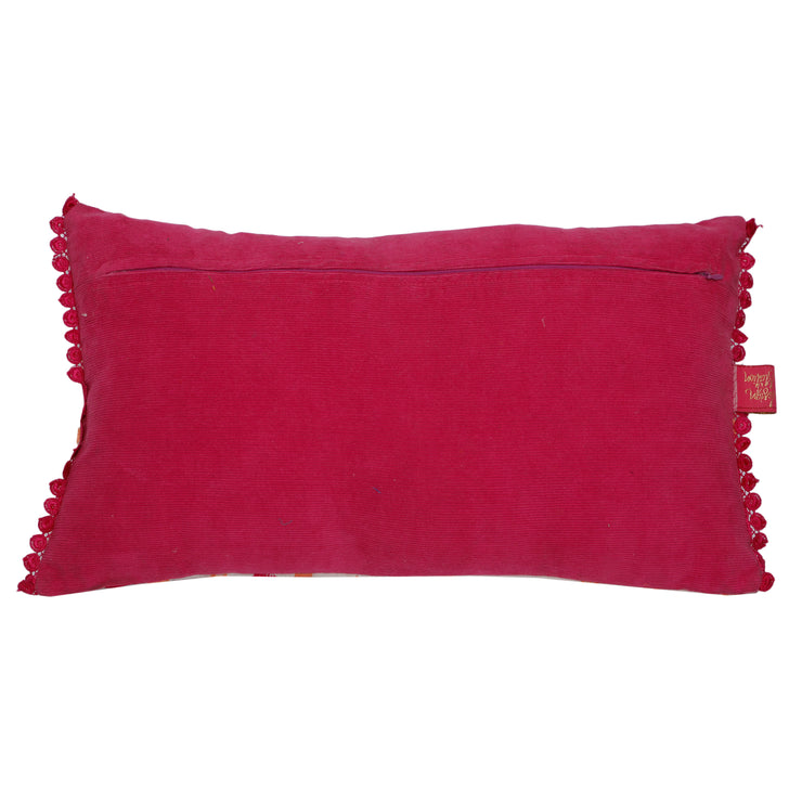 Aari Embroidered Lumbar Cushion Cover