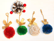 Christmas Tree Hanging Pompom Balls