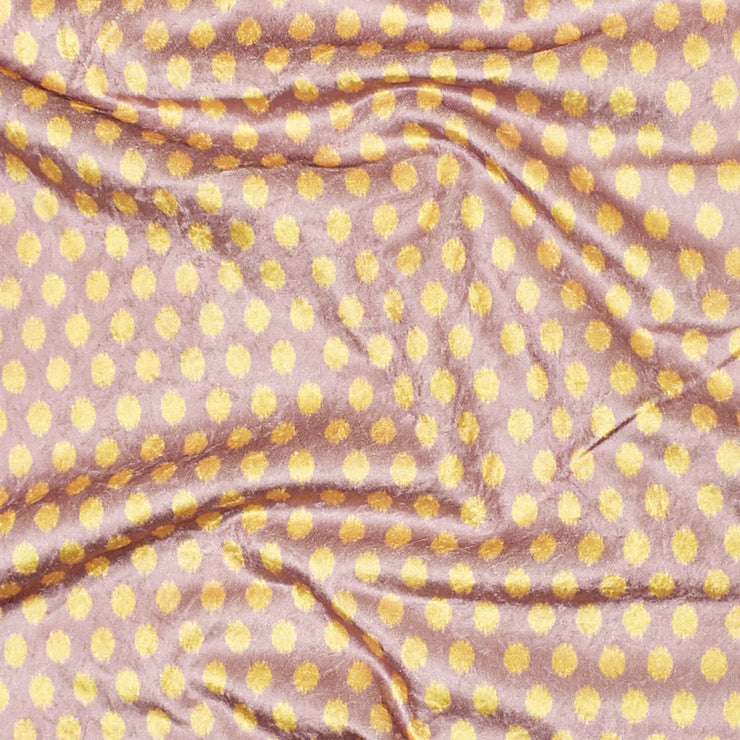 Lilac Ocher Polka Fabric