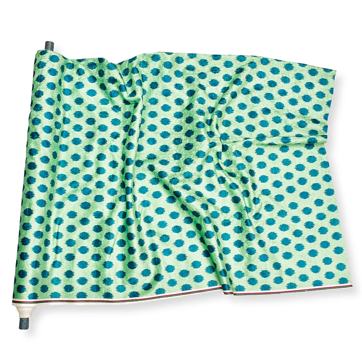 Teal Polka Fabric