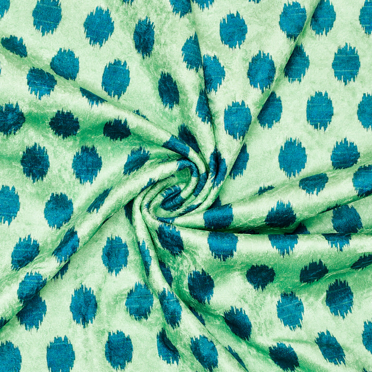 Teal Polka Fabric