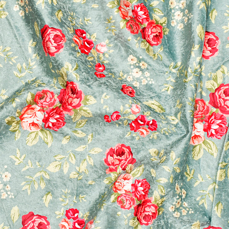 Carmine Garden Fabric