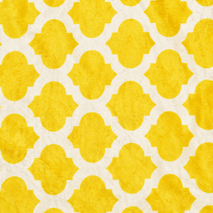 Yellow Trellis Print Canvas