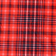 Red and Blue Checkered Print Fabric