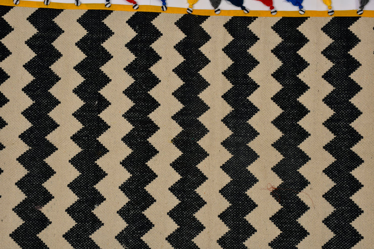 Chevron Multi Tasseled Dhurrie