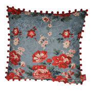 Crimson Bouquet Cushion Cover