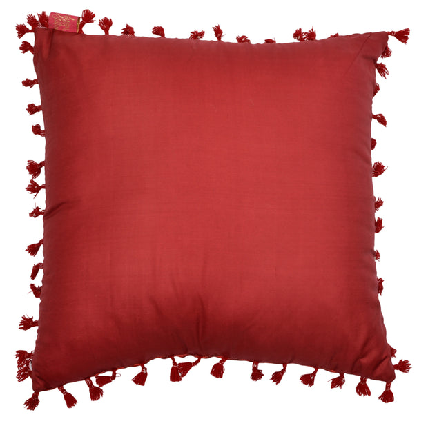 Deep Red Chevron Cushion Cover
