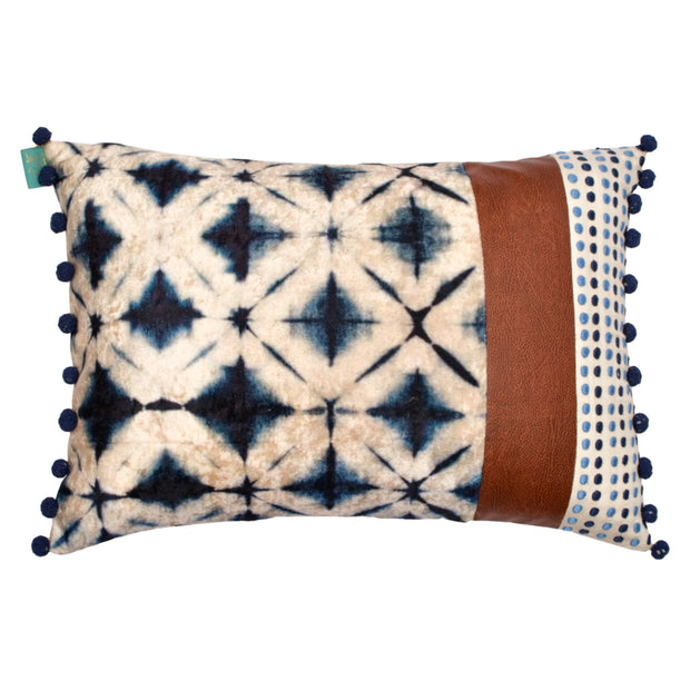 Shibori Lumbar Cushion Cover